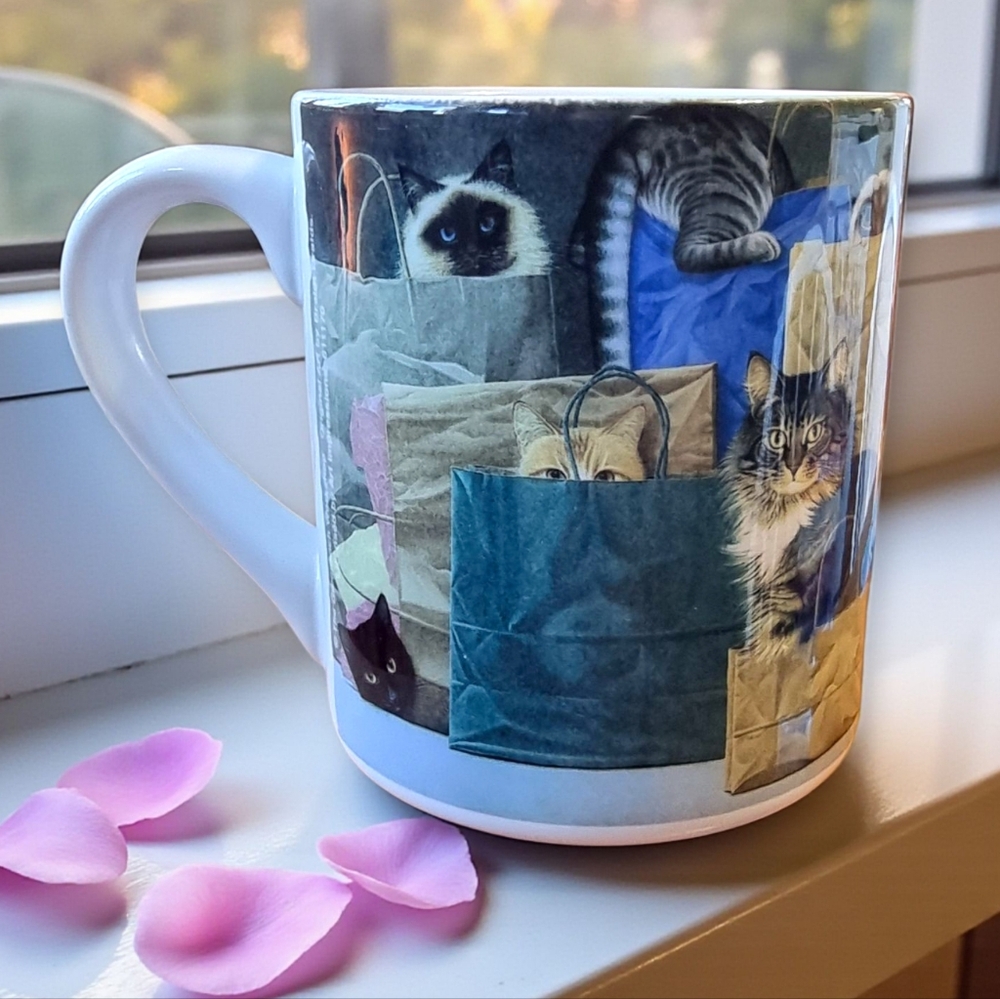 Braldt Bralds Bag Ladies Cat-Themed Ceramic Mug - Vintage